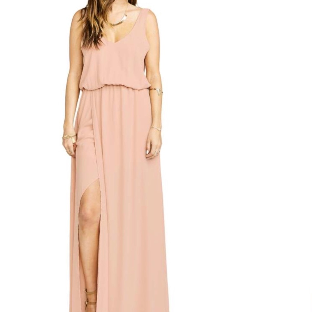 NWT “Dusty Blush Crisp” show me your mumu Dress.